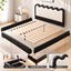 Artiss Queen Bed Frame, Floating Design with RGB LED and USB Charging