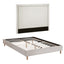Artiss Queen Bed Frame Platform Bed Base Upholstered Headboard Linen Fabric Beige