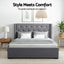 Artiss Queen Bed Frame Storage Tufted Headboard Gas Lift Base Grey
