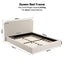 Artiss Queen Bed Frame with Bouclé Headboard, USB-C Charging & Night Lights