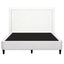 Artiss Queen Bed Frame with Headboard Platform Bed Base Grey Beige Fabric Metal