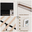 Artiss Queen Upholstered Bed Frame with Shelf Storage Drawers Charging Station Mood Lighting Linen