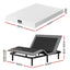 Artiss Queen size bed frame & Giselle Bedding Mattress Queen Combo, adjustable bed Base for Snoring Relief, Independent Head Foot Incline, Wireless Remote, Black,20cm Thickness