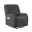 Artiss Recliner Chair Covers with Storage Side Pockets Grey Fabric