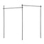 Artiss Room Divider Curtain Rod Extendable Black