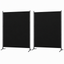 Artiss Room Divider Set of 2 Privacy Screen Fabric Room Separator Partition 175x180cm Black