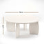 Artiss Round Coffee Table High-Gloss Center Table Minimalist Living Room Furniture 78x35cm Cream White