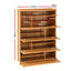 Artiss Shoe Cabinet Multi-Height Shelves 28 Pairs Shoe Storage Cupboard Wood
