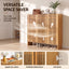 Artiss Shoe Cabinet Versatile Door 24 Pairs Shoe Storage Cupboard Bamboo