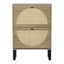 Artiss Shoe Rack Cabinet 2 Drawers Rattan 6 Pairs