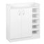 Artiss Shoe Rack Cabinet 21 Pairs Adjustable Shelves White Clair