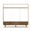 Artiss Shoe Rack Cabinet 25 Pairs Storage Cupboard Pine&White