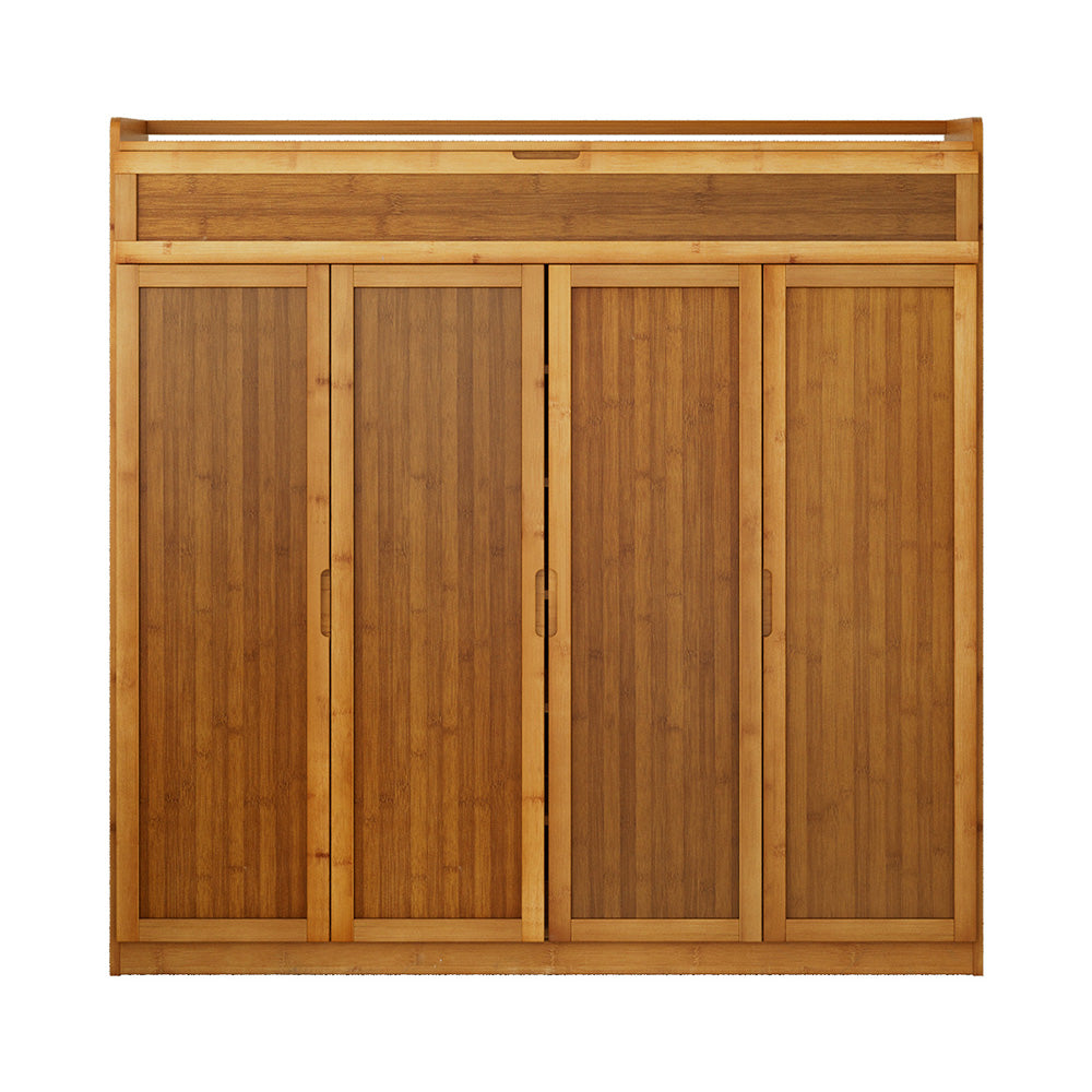 Artiss Shoe Rack Cabinet 30 Pairs Storage Cupboard Bamboo