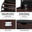 Artiss Shoe Rack Cabinet Bench 3-tier 15 Pairs Walnut