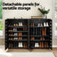 Artiss Shoe Rack Cabinet & Console Table Set Storage Shelf Black