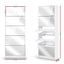 Artiss Shoe Rack Cabinet Mirror 25 Pairs White