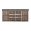 Artiss Shoe Rack Cabinet Shoe Bench Fabric Seat Pine BOA