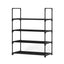 Artiss Shoe Rack Cabinet Stackable 4-tier 12 Pairs Black