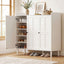 Artiss Shoe Rack Cabinet Storage Cupboard Adjustable Shelf White