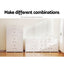 Artiss Shoe Rack DIY Set of 8 Storage Cube Stackable White