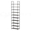 Artiss Shoe Rack DIY Stackable 10-tier Black Dunn