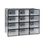 Artiss Shoe Storage Box DIY Set of 12 Stackable Black