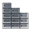 Artiss Shoe Storage Box DIY Set of 12 Stackable Black
