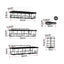 Artiss Shower Caddy Metal Bathroom Organiser Rust Resistant 6 Pack