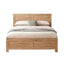 Artiss Single Bed Frame Wooden Bed Base Walnut