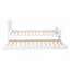 Artiss Single Bed Frame with Trundle Solid Wood Toddler Bunk Bed with Headboard White