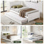 Artiss Single Bed Frame with Trundle Solid Wood Toddler Bunk Bed with Headboard White