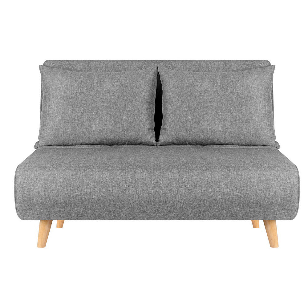 Artiss Sofa Bed 2 Seater Convertible Couch Recliner Lounge Chair Linen