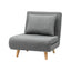 Artiss Sofa Bed Convertible Couch Recliner Lounge Chair Linen Grey