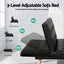 Artiss Sofa Bed Couch 2 Seater Lounge Fabric Black