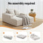 Artiss Sofa Bed Lounge Chair Recliner Couch Reading Chairs Sleeper Cloud Sofas Faux Fur Fabric