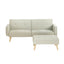 Artiss Sofa Bed Lounge Convertible Ottoman Couch Recliner 3 Seater Fabric Beige