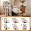 Artiss Split Stretch Recliner Chair Cover, Printed Non Slip Pet Friendly Washable Slipcover for Single Armchair