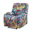 Artiss Split Stretch Recliner Chair Cover, Printed Non Slip Slipcover