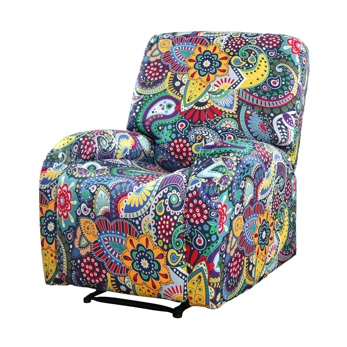 Artiss Split Stretch Recliner Chair Cover, Printed Non Slip Slipcover