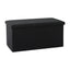Artiss Storage Ottoman Bench Folding Blanket Box Toy Organiser Foot Stool Black