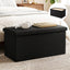 Artiss Storage Ottoman Bench Folding Blanket Box Toy Organiser Foot Stool Black