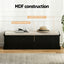 Artiss Storage Ottoman Blanket Box 140cm Fluted Black