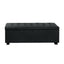 Artiss Storage Ottoman Blanket Box 97cm Linen Charcoal