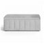 Artiss Storage Ottoman Blanket Box Velvet Grey 103cm
