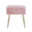 Artiss Storage Ottoman Vanity Foot Stool Pink