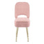 Artiss Storage Ottoman Vanity Stool Foot Stool Folding Back Pink
