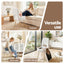 Artiss Storage Ottoman Vanity Stool Foot Stool Folding Back White
