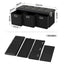Artiss Storage Ottoman with 3 Cube Drawers Foot Stool Rest Foldable Black