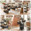 Artiss Storage Trolley Kitchen Cart 5 Tiers Storage Rack Round Basket Black