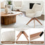 Artiss Swivel Chair Armchair Nursing Velvet White